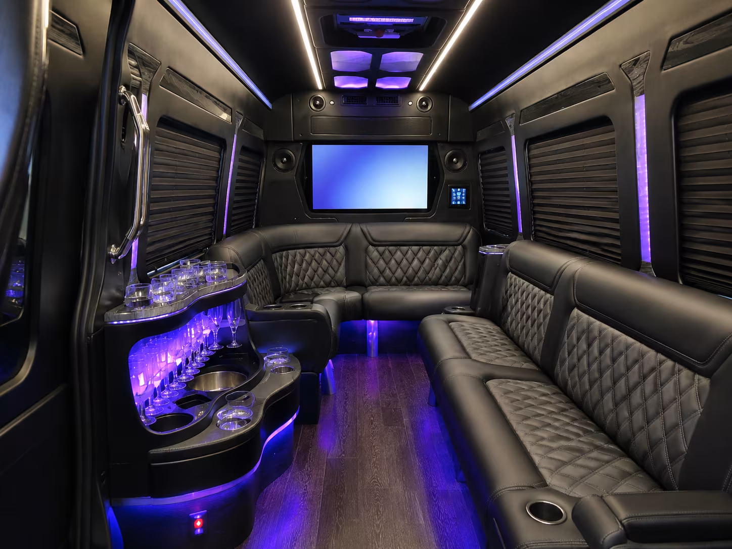 Fresno Airport Shuttle & Transportation party bus exterior