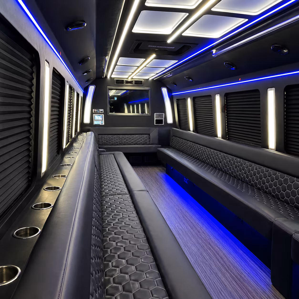 Fresno Bachelor & Bachelorette Transportation party bus exterior