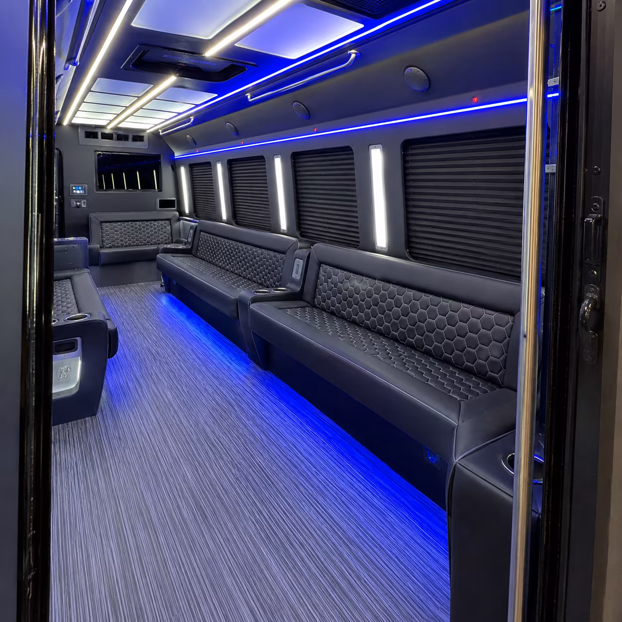 Fresno Bachelor & Bachelorette Transportation party bus exterior