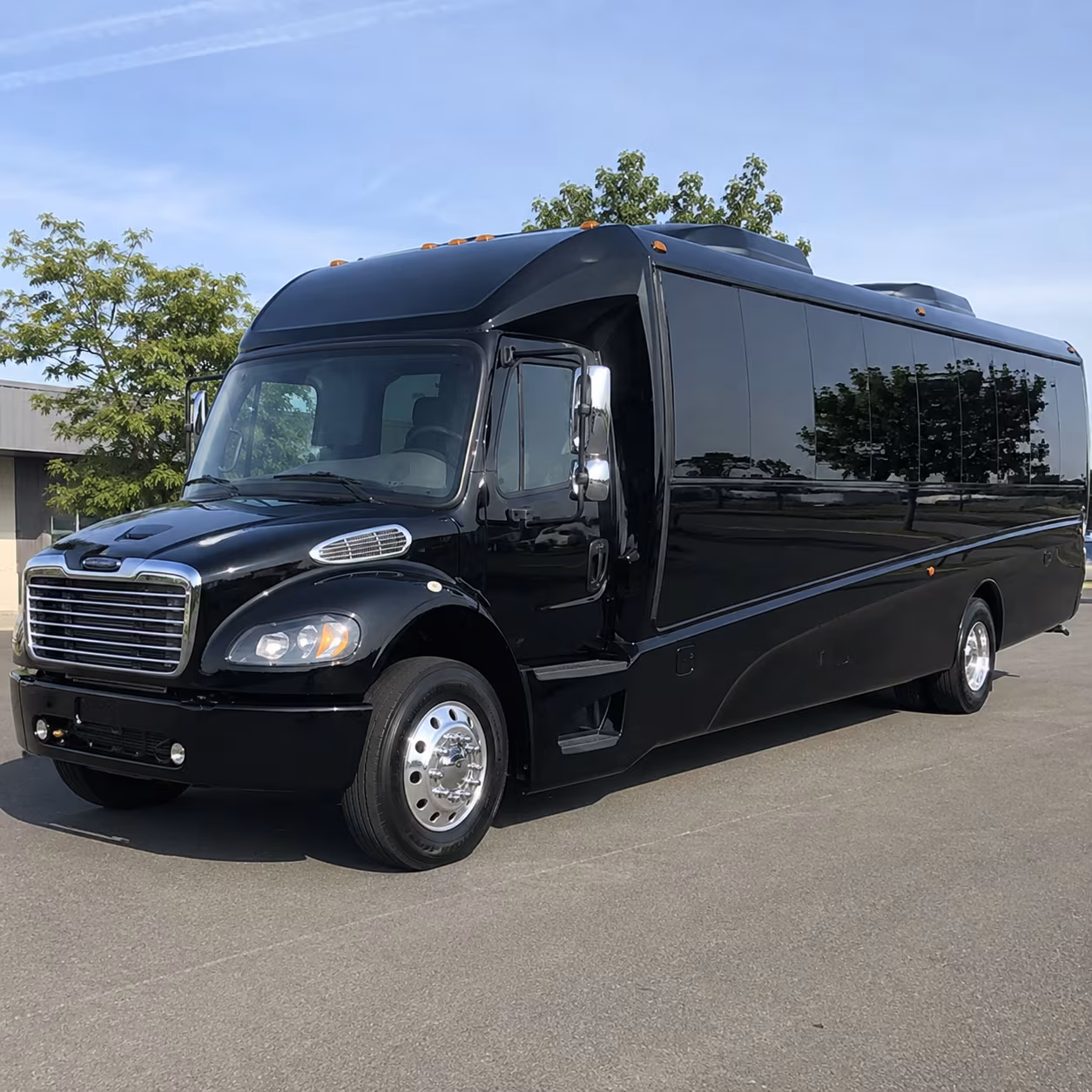 Fresno Corporate Transportation party bus exterior