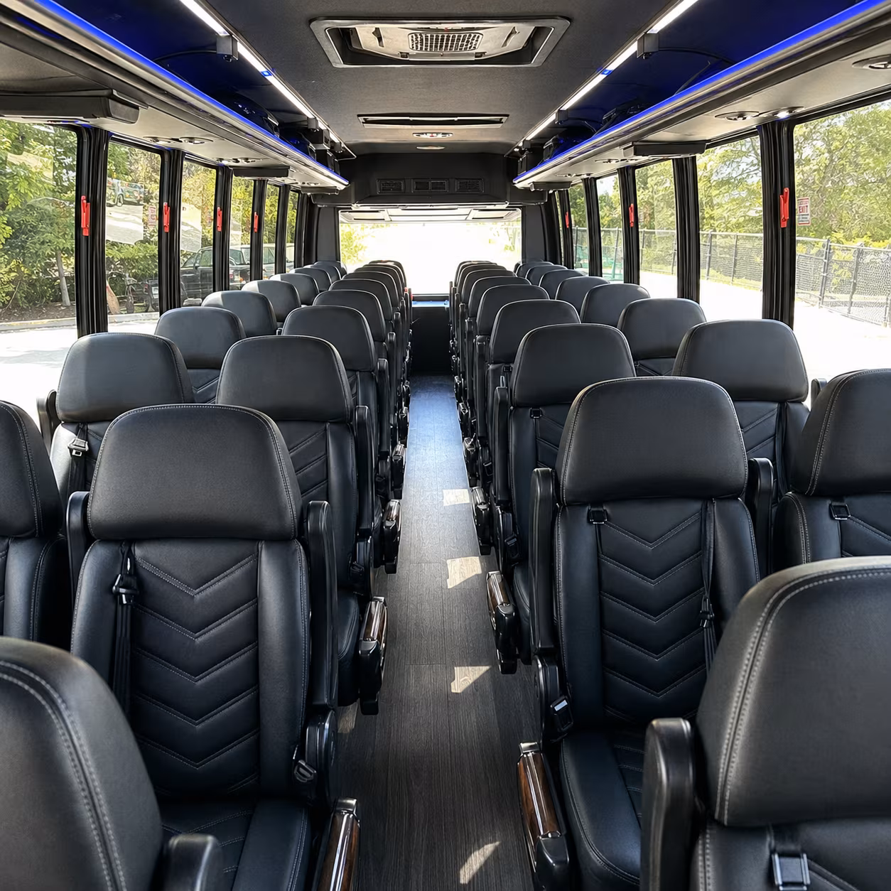 Fresno School Event Transportation party bus exterior