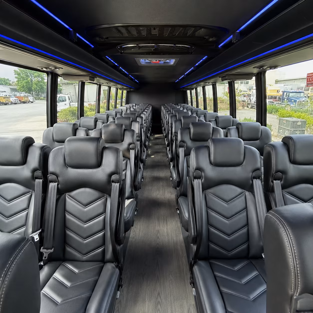 Fresno School Event Transportation party bus exterior