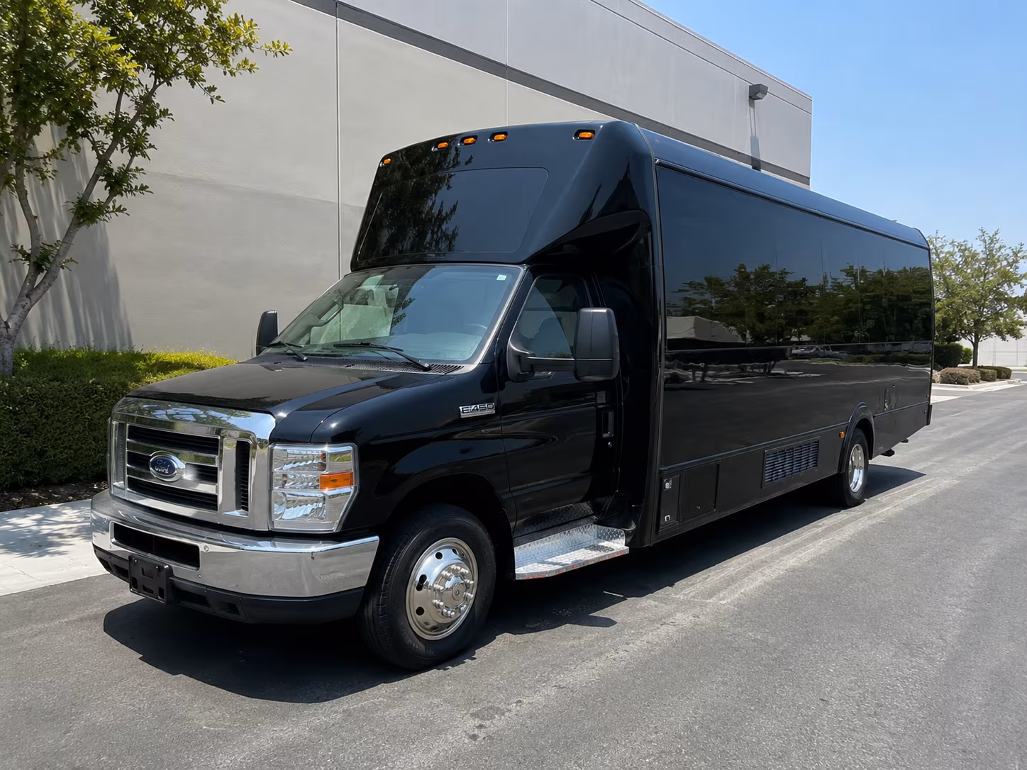 Fresno Sporting Event Transportation party bus exterior