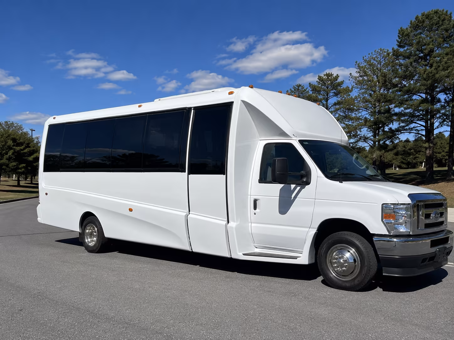 Fresno Wedding Transportation party bus exterior