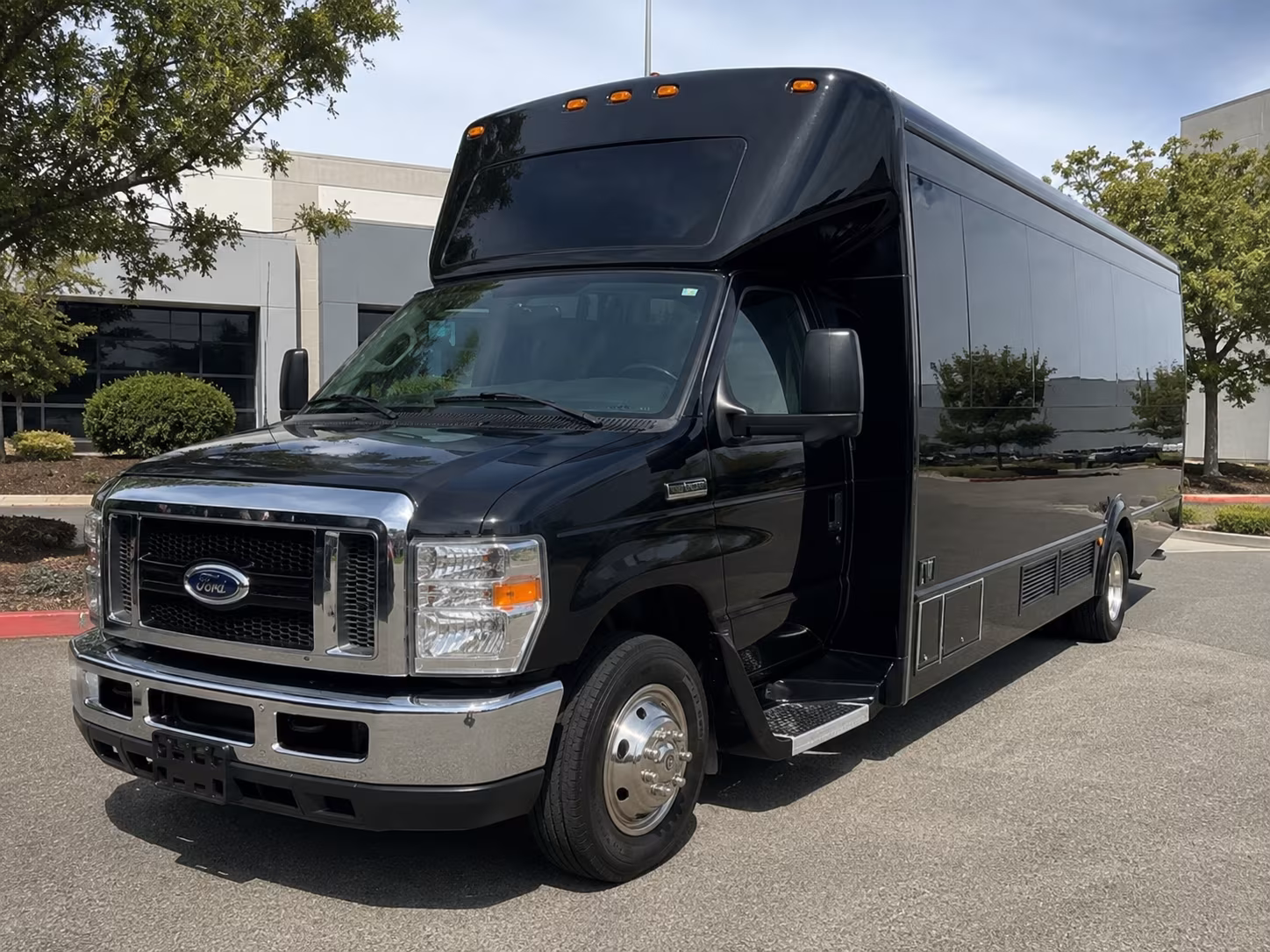 Fresno Wedding Transportation party bus exterior