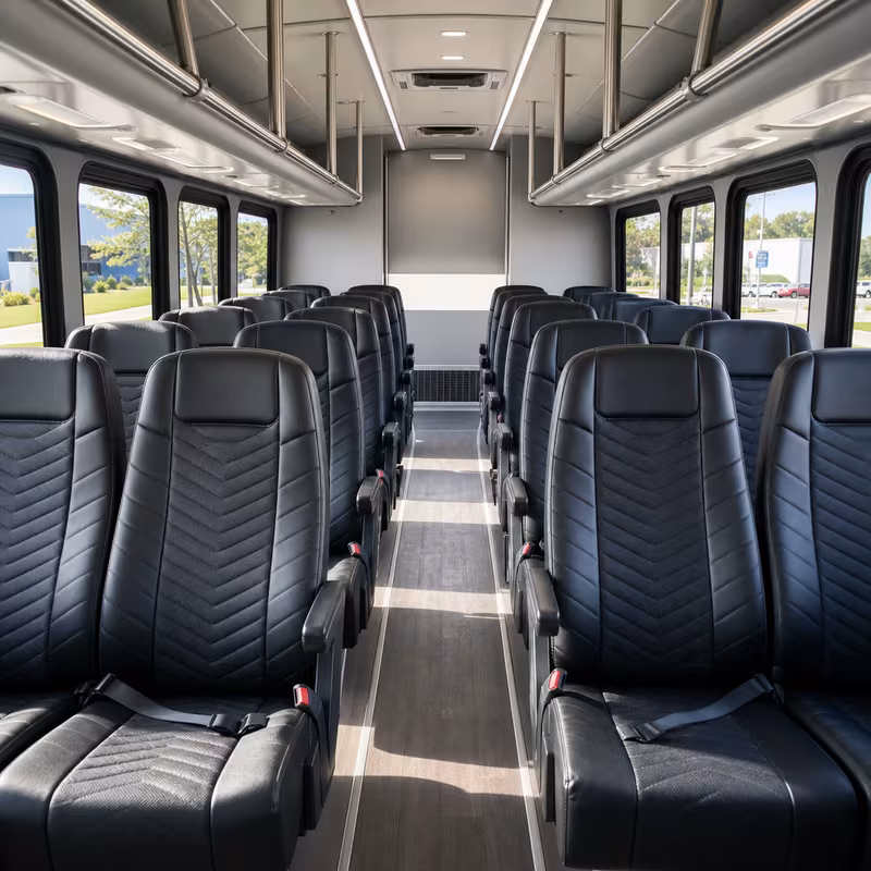 15-35 Passenger Minibus Interior